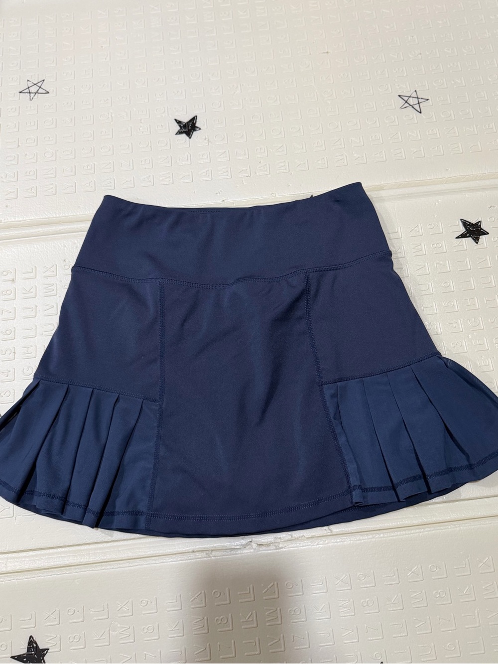 VOGO Athletica Navy Pleated Hem Active Skort
